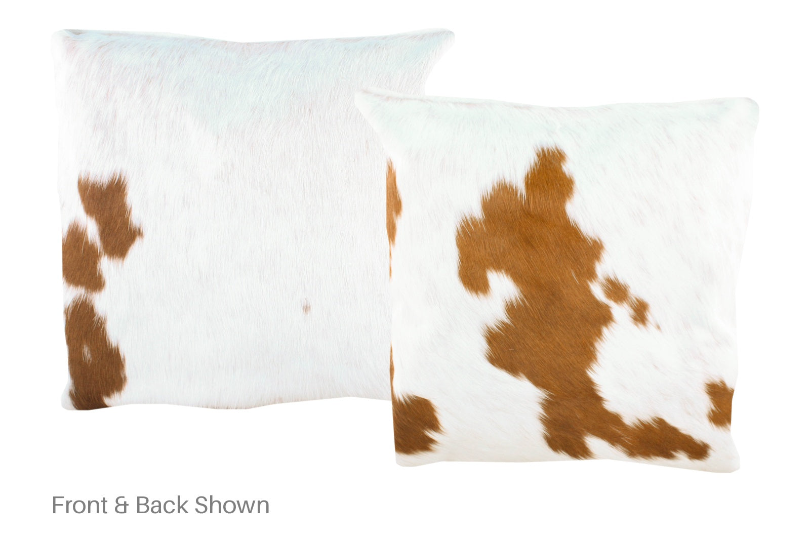Brown and White Cowhide Pillow #A50190
