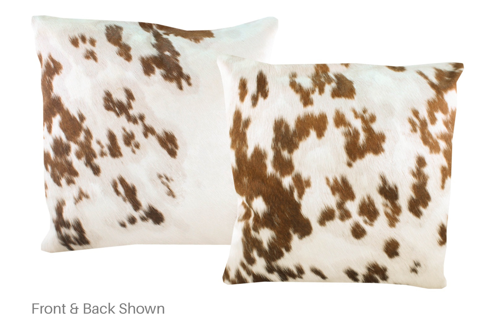 Brown and White Cowhide Pillow #A50191