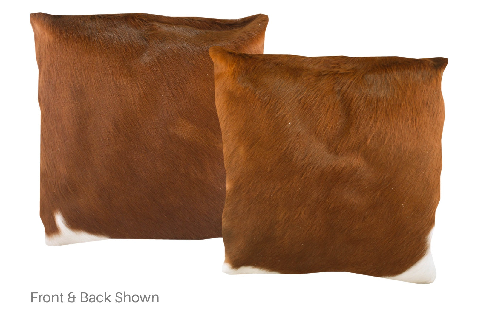 Brown and White Cowhide Pillow #A50193