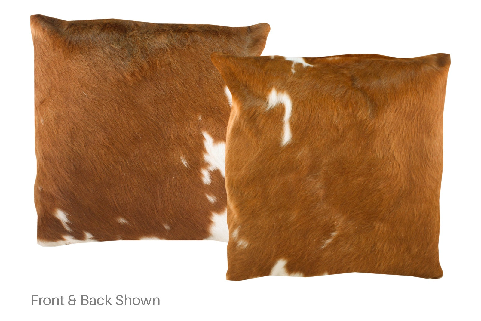 Brown and White Cowhide Pillow #A50197