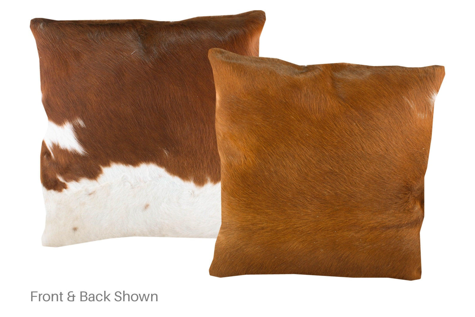 Brown and White Cowhide Pillow #A50198