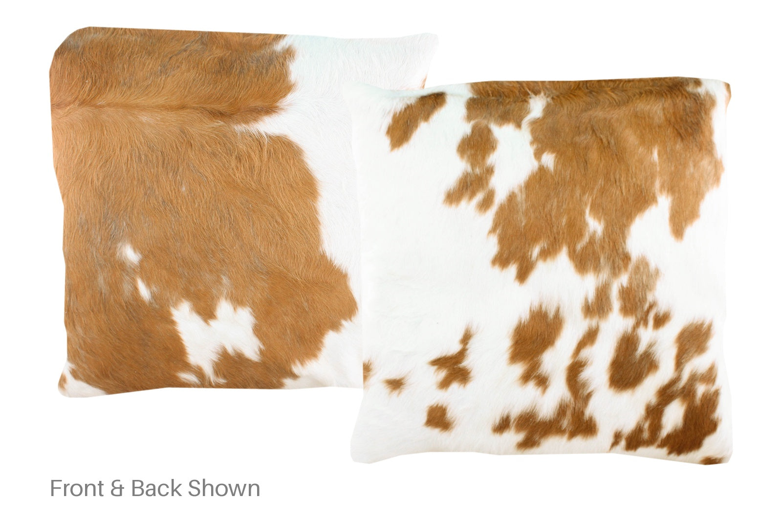 Brown and White Cowhide Pillow #A50199