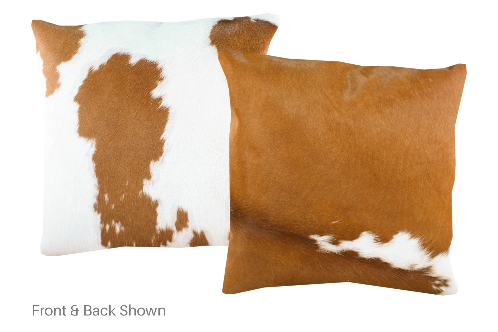 Brown and White Cowhide Pillow #A50200