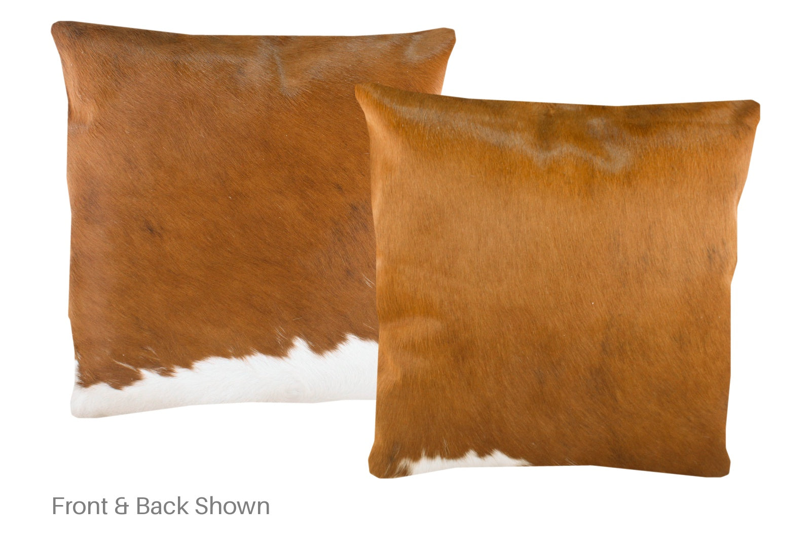 Brown and White Cowhide Pillow #A50201