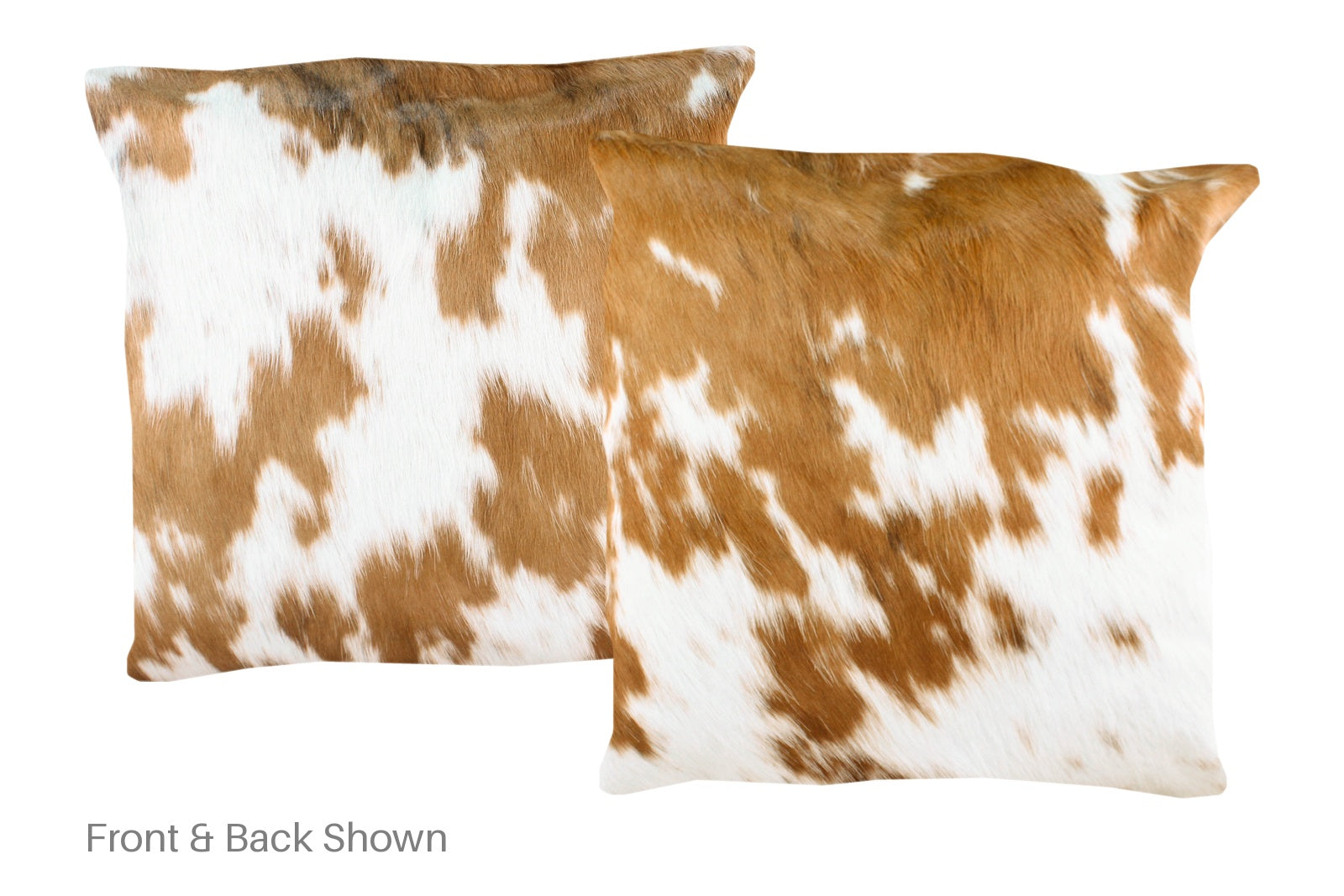 Brown and White Cowhide Pillow #A50202
