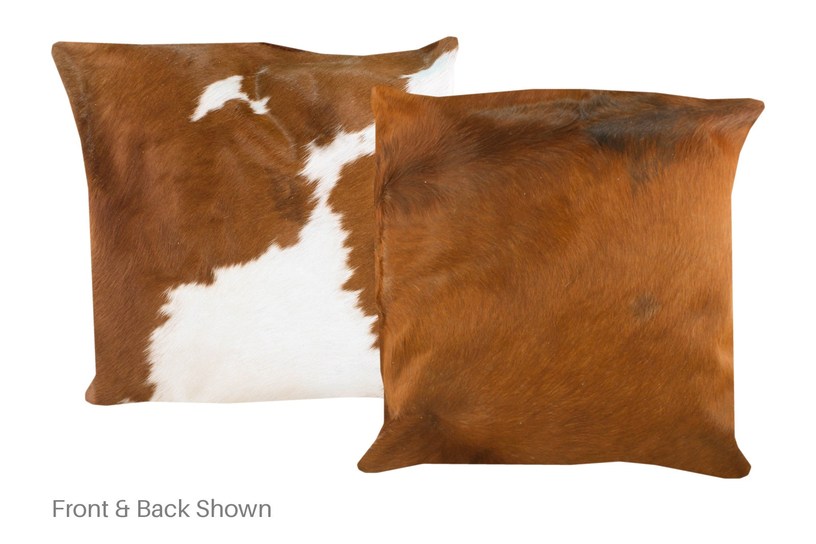 Brown and White Cowhide Pillow #A50206