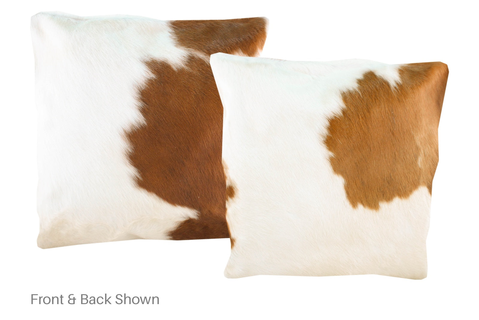 Brown and White Cowhide Pillow #A50208