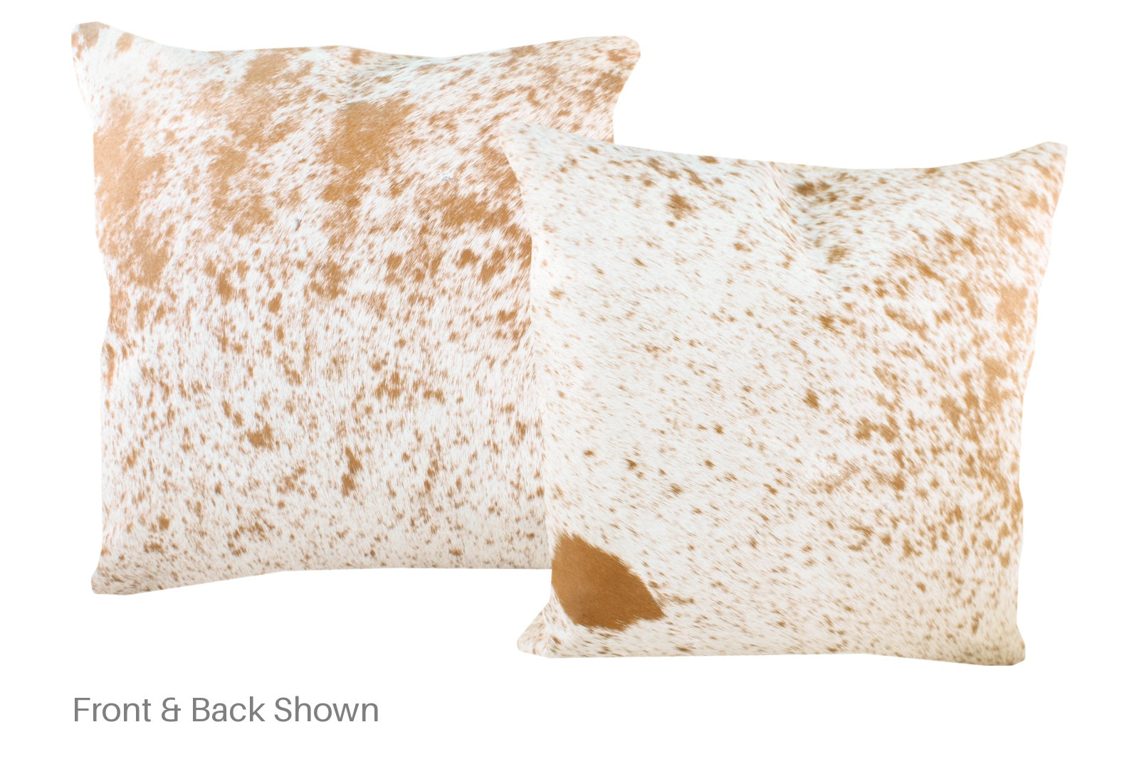 Salt and Pepper Brown Cowhide Pillow #A50219