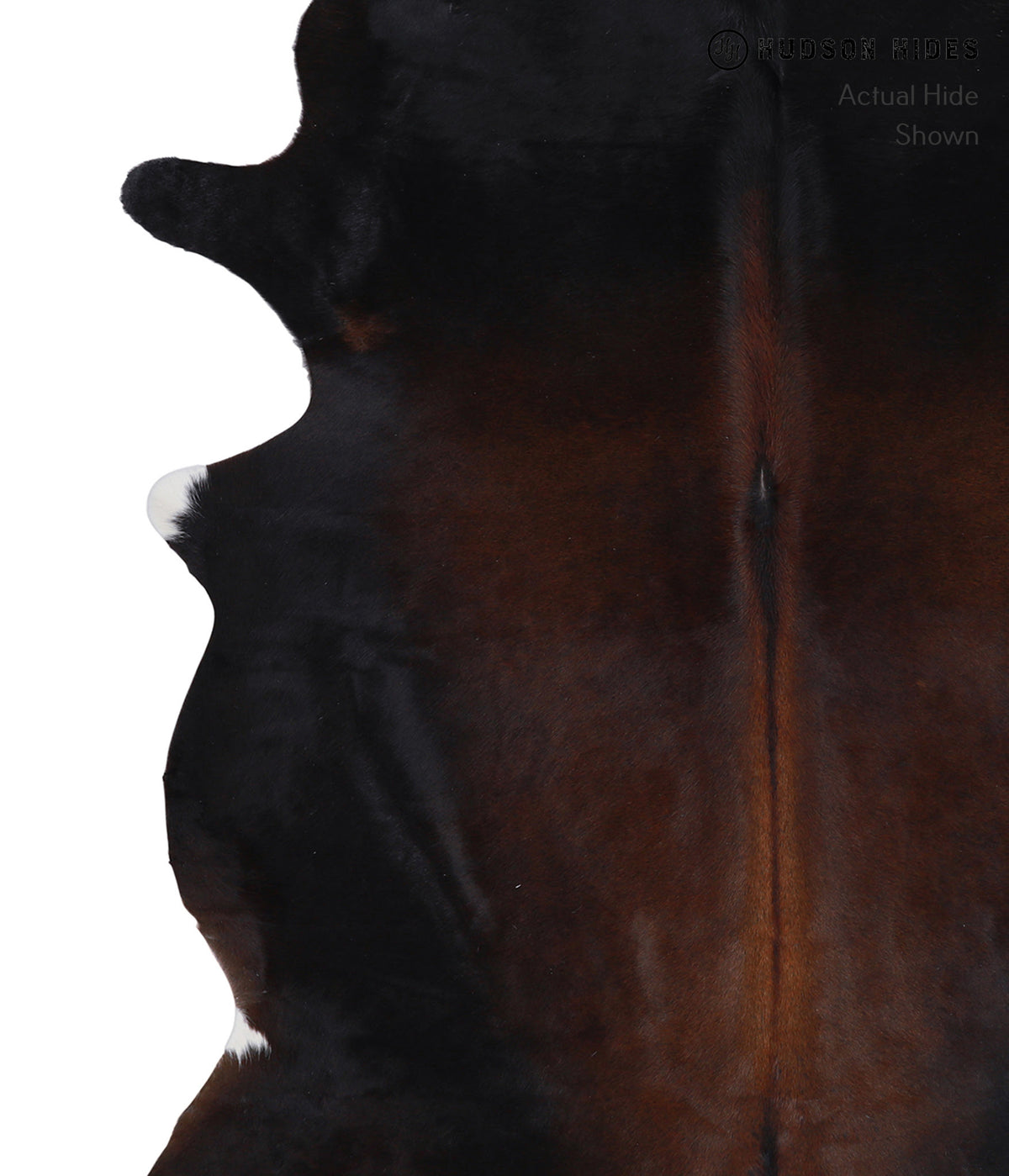 Chocolate X-Large Brazilian Cowhide Rug 6'10"H x 6'0"W #A5022 by Hudson Hides