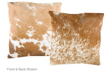 Salt and Pepper Brown Cowhide Pillow 20x20 #A50220 by Hudson Hides