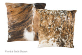 Tricolor Cowhide Pillow 20x20 #A50224 by Hudson Hides