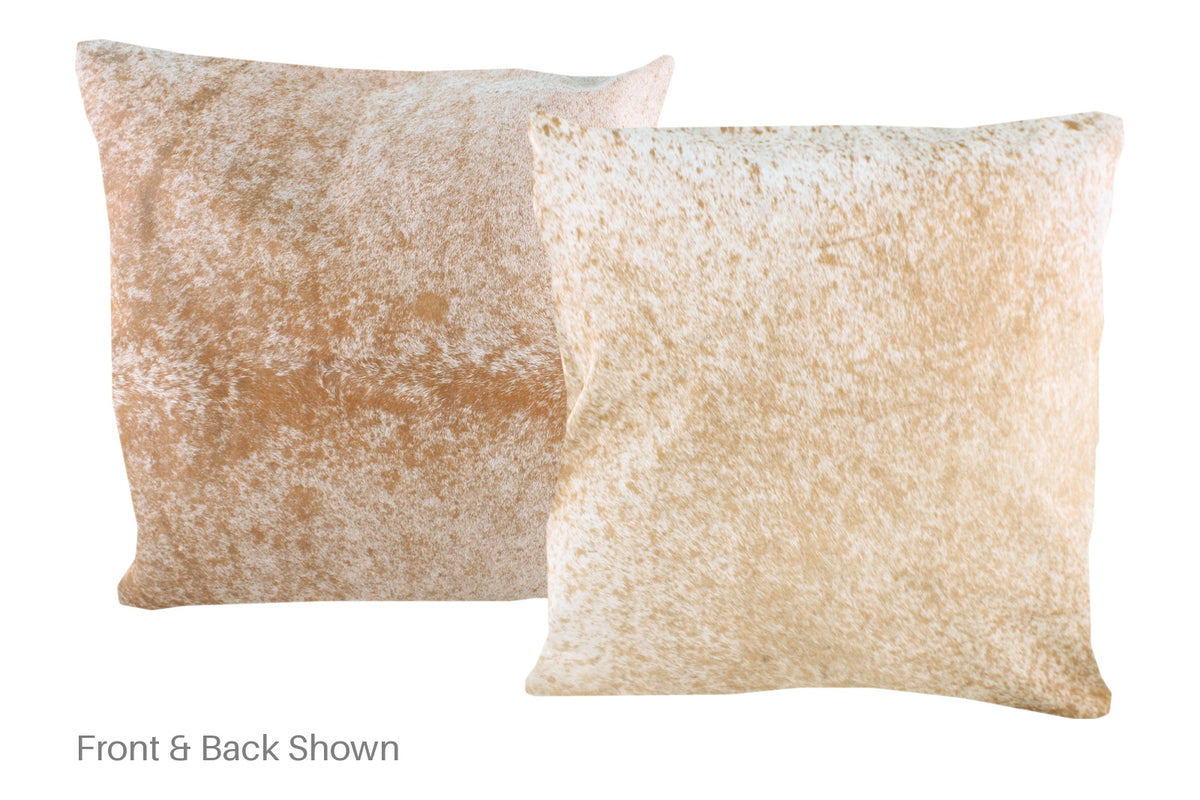 Salt and Pepper Brown Cowhide Pillow #A50226