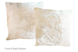 Grey with Beige Cowhide Pillow 20x20 #A50227 by Hudson Hides
