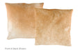 Beige Cowhide Pillow 20x20 #A50230 by Hudson Hides