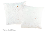 Salt and Pepper Brown Cowhide Pillow 20x20 #A50232 by Hudson Hides