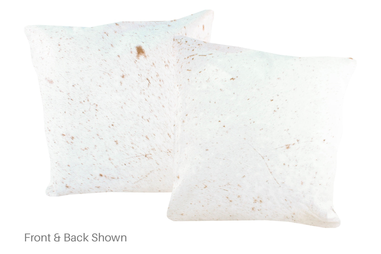 Salt and Pepper Brown Cowhide Pillow #A50232