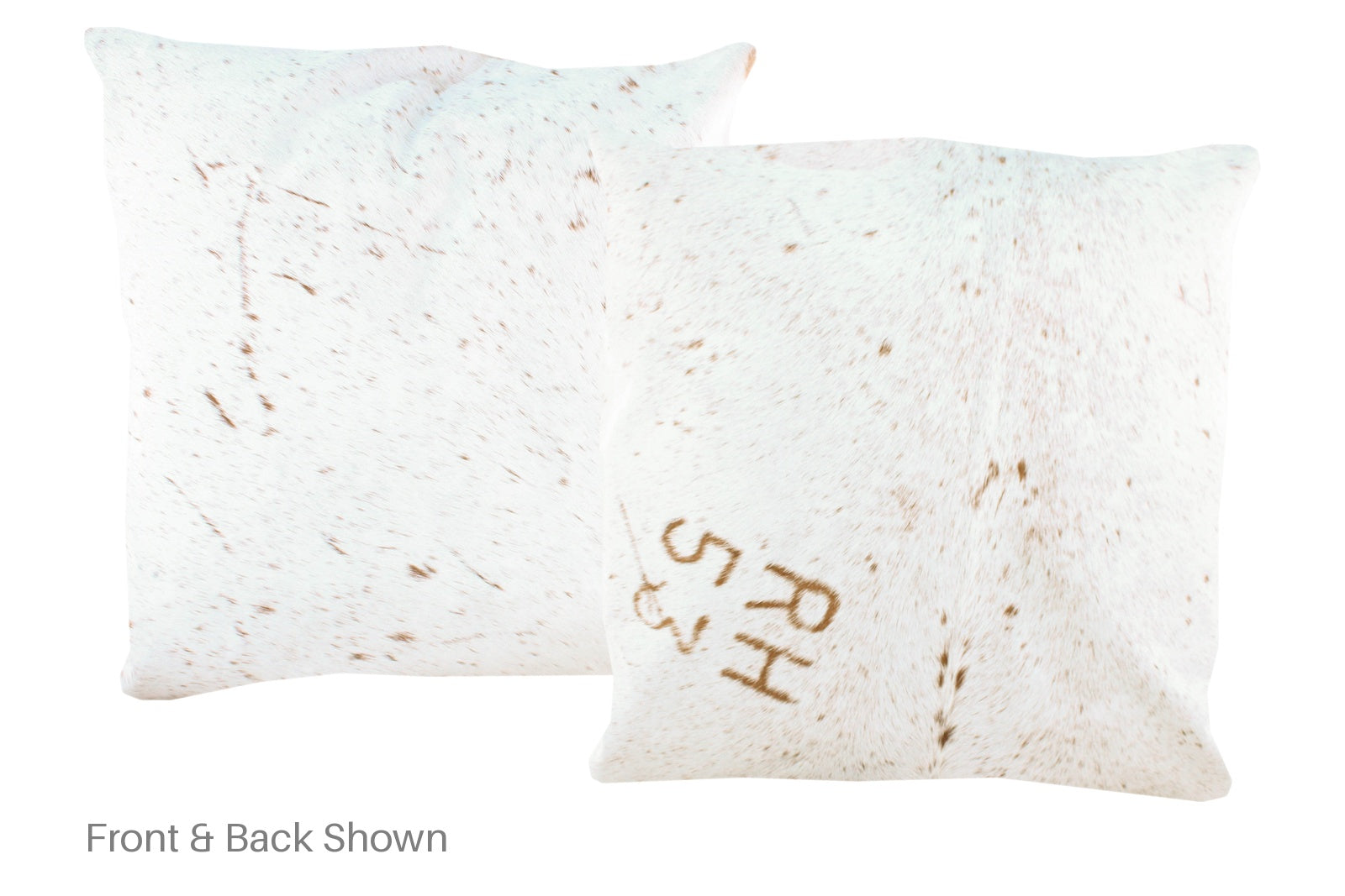 Salt and Pepper Brown Cowhide Pillow #A50233