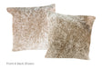 Salt and Pepper Brown Cowhide Pillow 20x20 #A50234 by Hudson Hides