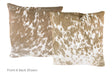 Salt and Pepper Brown Cowhide Pillow 20x20 #A50235 by Hudson Hides