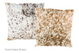 Salt and Pepper Brown Cowhide Pillow 20x20 #A50236 by Hudson Hides