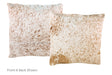 Salt and Pepper Brown Cowhide Pillow 20x20 #A50238 by Hudson Hides
