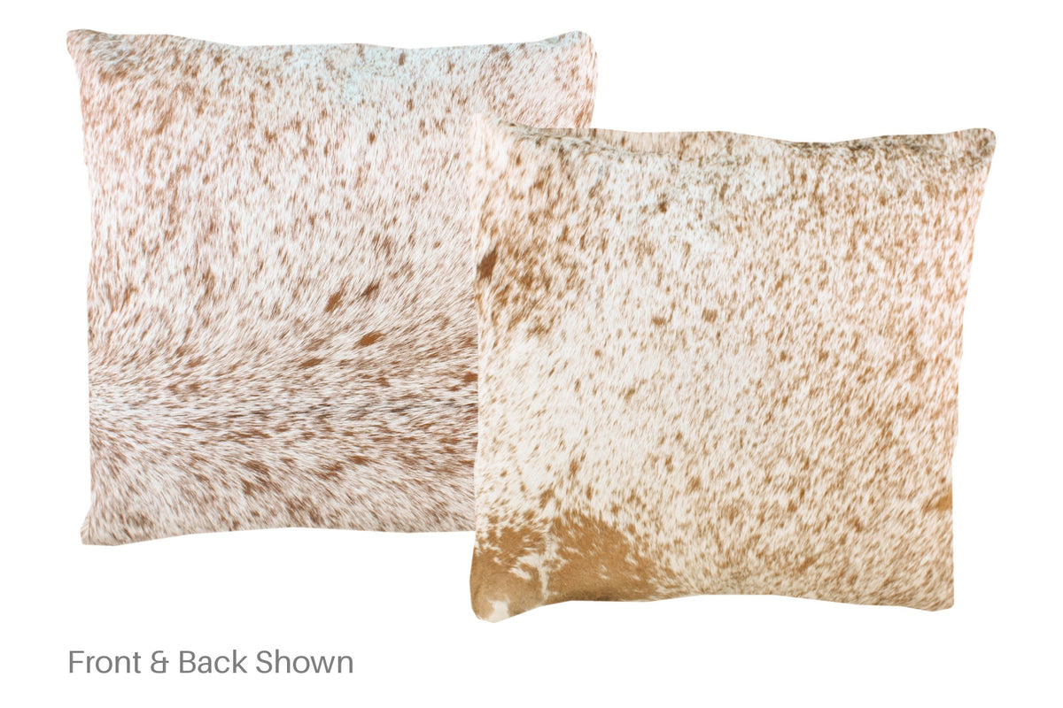 Salt and Pepper Brown Cowhide Pillow #A50238