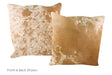 Salt and Pepper Brown Cowhide Pillow 20x20 #A50239 by Hudson Hides
