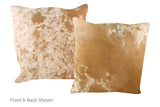 Salt and Pepper Brown Cowhide Pillow 20x20 #A50239 by Hudson Hides