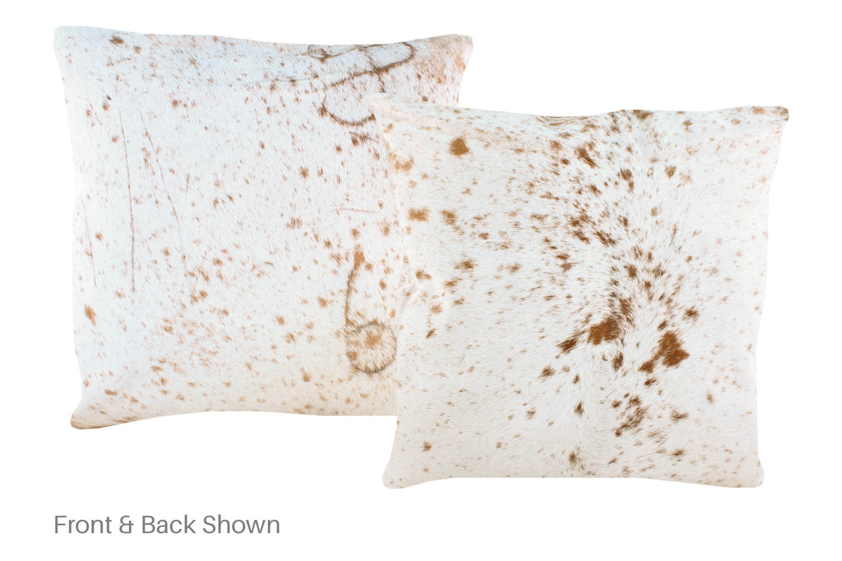 Salt and Pepper Brown Cowhide Pillow #A50240