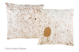 Salt and Pepper Brown Cowhide Pillow 20x20 #A50242 by Hudson Hides