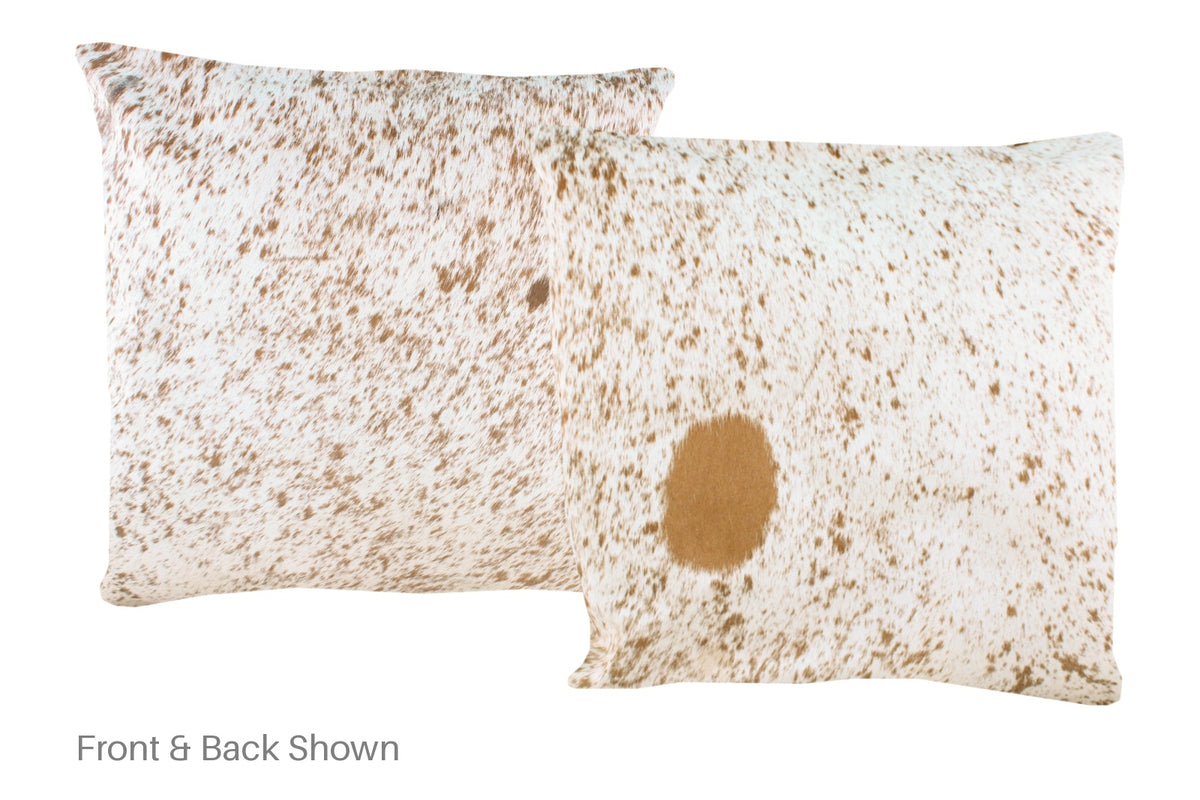 Salt and Pepper Brown Cowhide Pillow #A50242