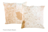 Salt and Pepper Brown Cowhide Pillow 20x20 #A50243 by Hudson Hides