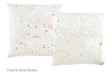 Salt and Pepper Brown Cowhide Pillow 20x20 #A50244 by Hudson Hides