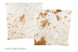 Salt and Pepper Brown Cowhide Pillow 20x20 #A50247 by Hudson Hides