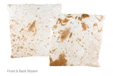 Salt and Pepper Brown Cowhide Pillow 20x20 #A50247 by Hudson Hides