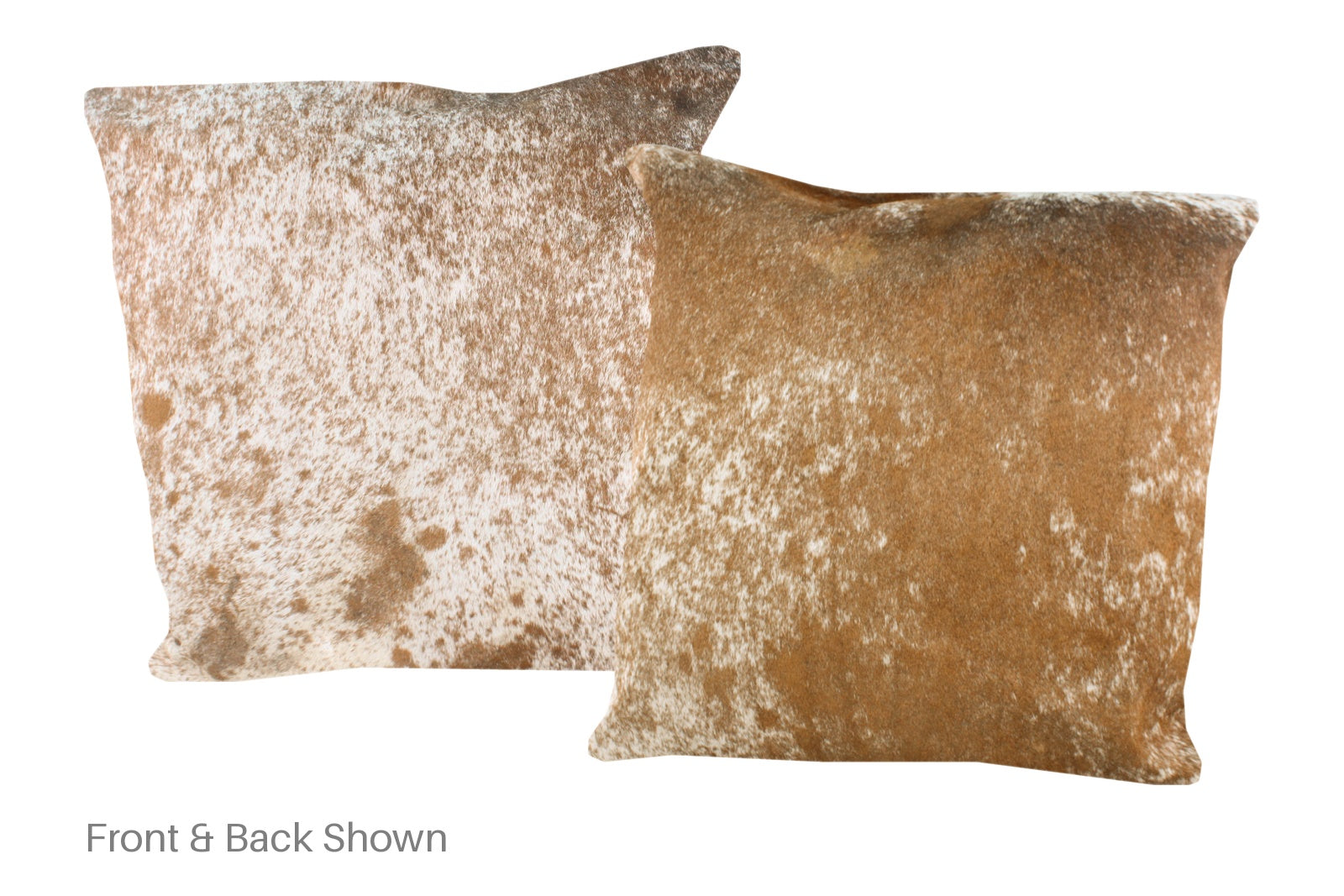 Salt and Pepper Brown Cowhide Pillow #A50250