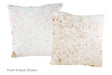 Salt and Pepper Brown Cowhide Pillow 20x20 #A50252 by Hudson Hides