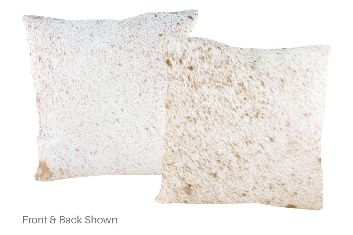 Salt and Pepper Brown Cowhide Pillow #A50252