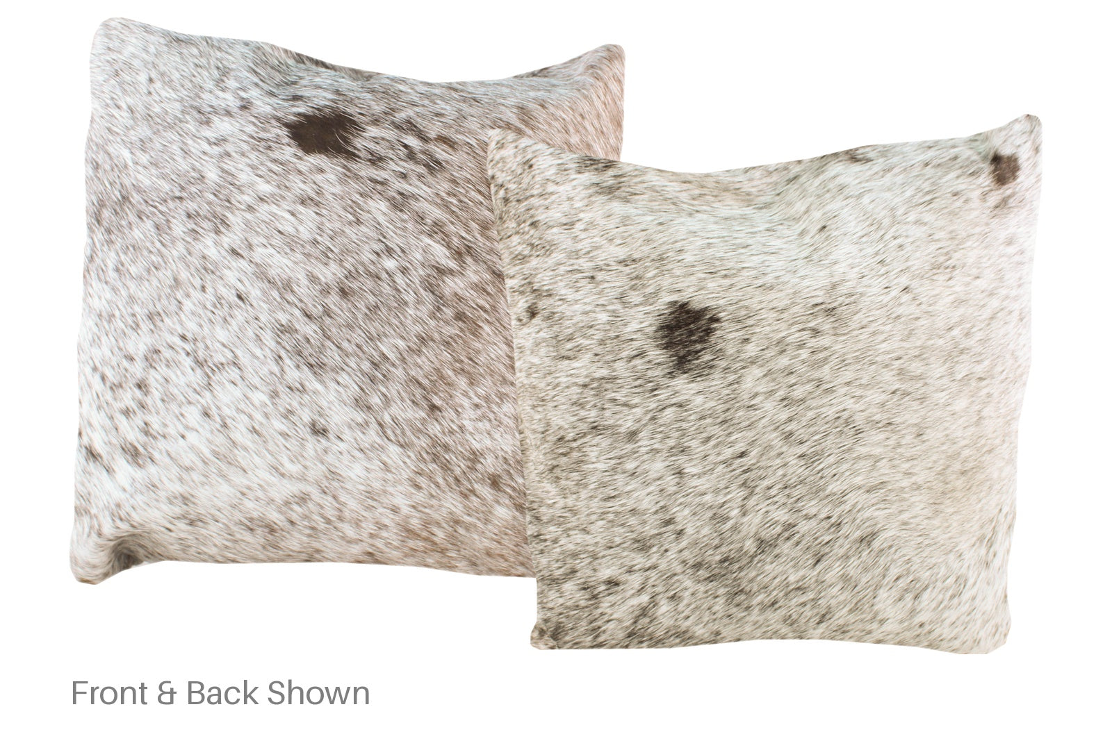Salt and Pepper Brown Cowhide Pillow #A50253