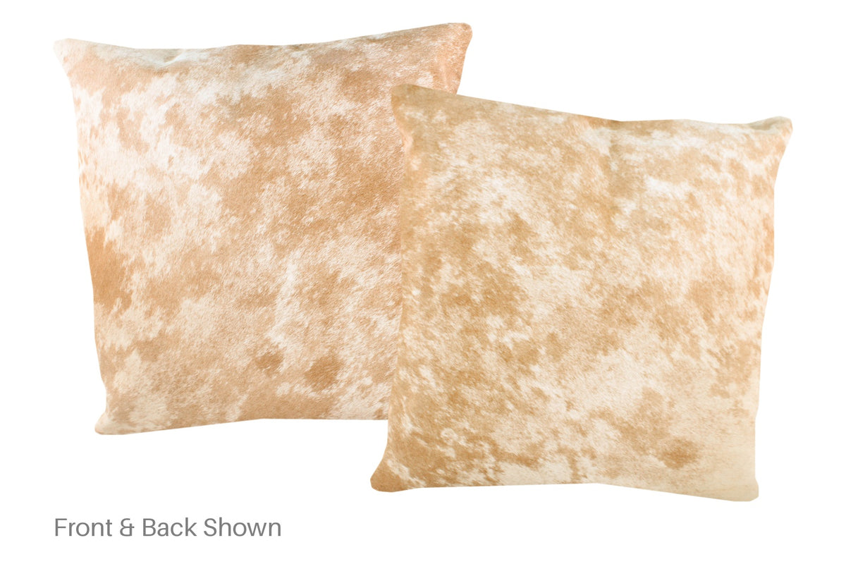 Salt and Pepper Brown Cowhide Pillow #A50255