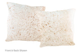Salt and Pepper Brown Cowhide Pillow 20x20 #A50256 by Hudson Hides