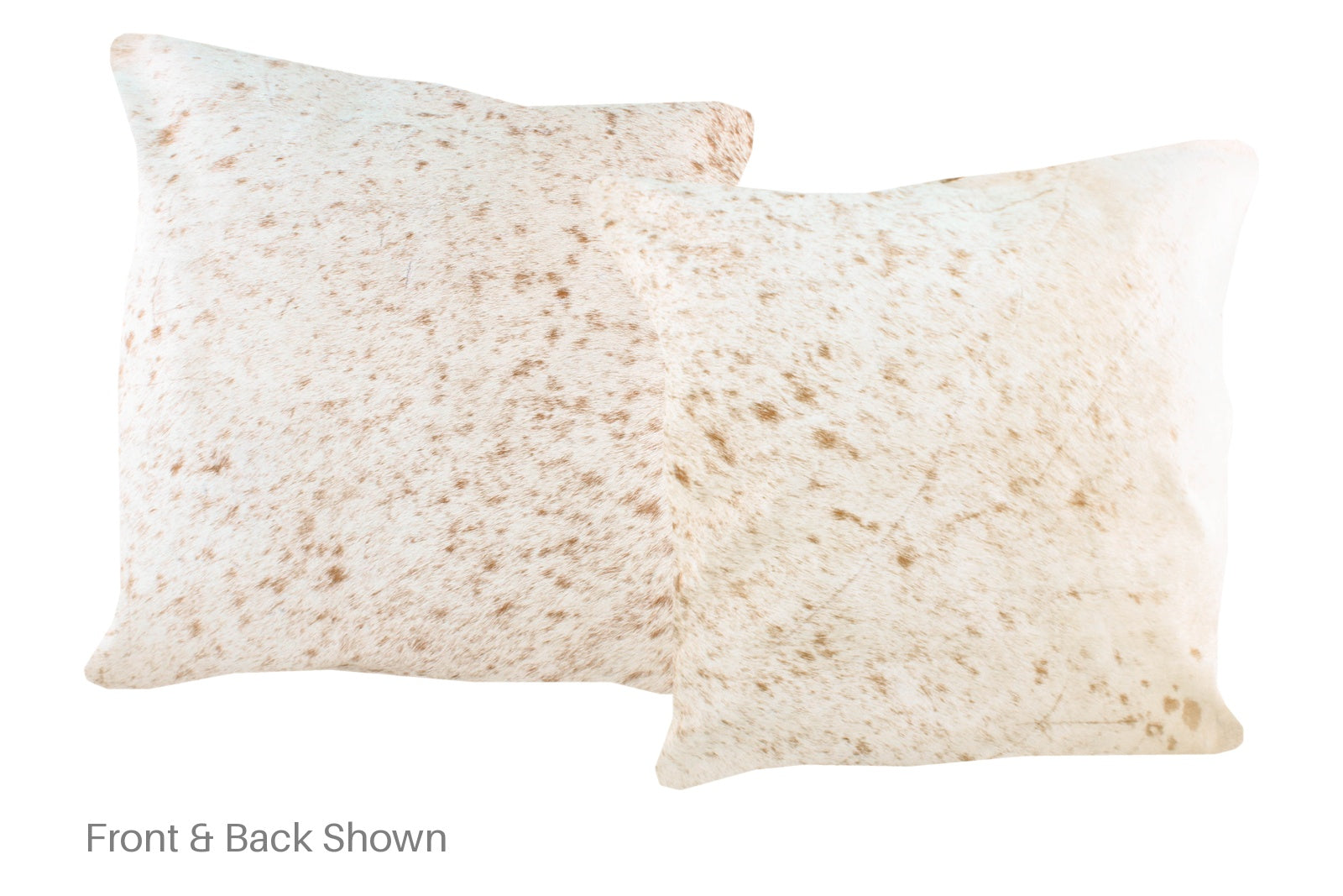 Salt and Pepper Brown Cowhide Pillow #A50256