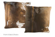 Chocolate Cowhide Pillow 20x20 #A50257 by Hudson Hides