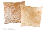 Salt and Pepper Brown Cowhide Pillow 20x20 #A50259 by Hudson Hides