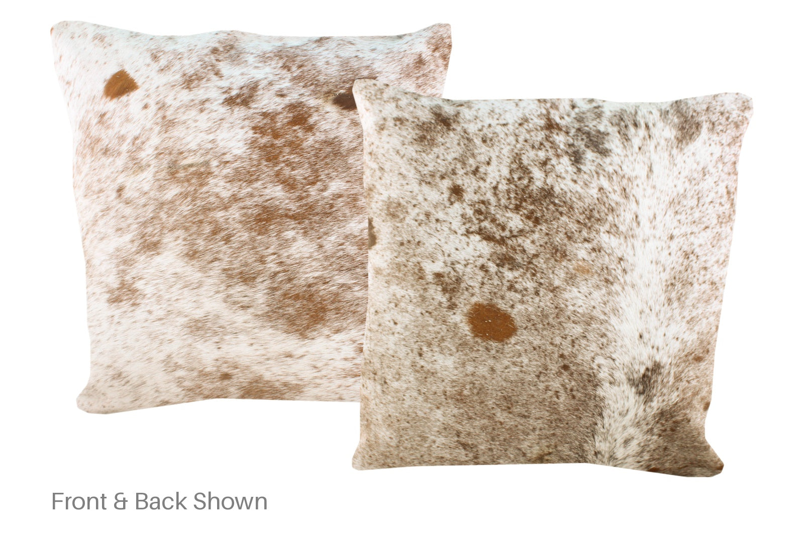 Salt and Pepper Brown Cowhide Pillow #A50260