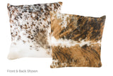Tricolor Cowhide Pillow 20x20 #A50263 by Hudson Hides