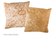 Salt and Pepper Brown Cowhide Pillow 20x20 #A50265 by Hudson Hides