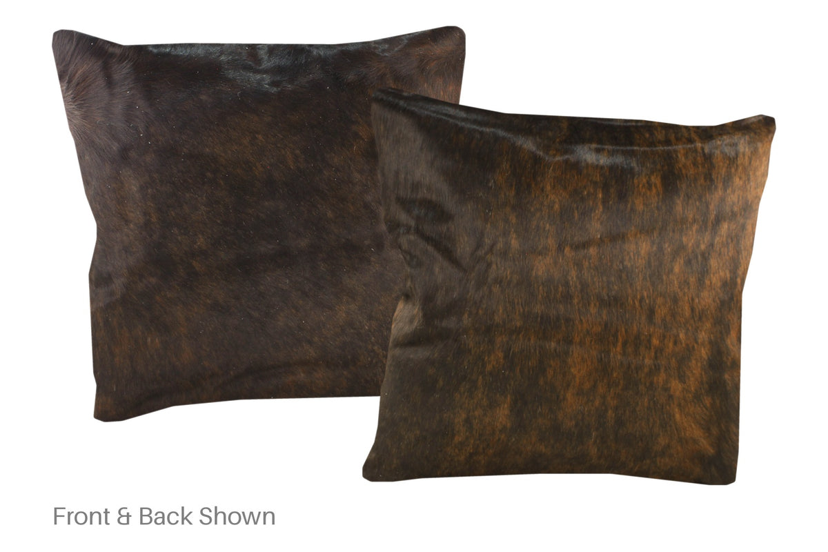 Dark Brindle Cowhide Pillow #A50267