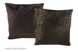 Solid Black Cowhide Pillow 20x20 #A50276 by Hudson Hides