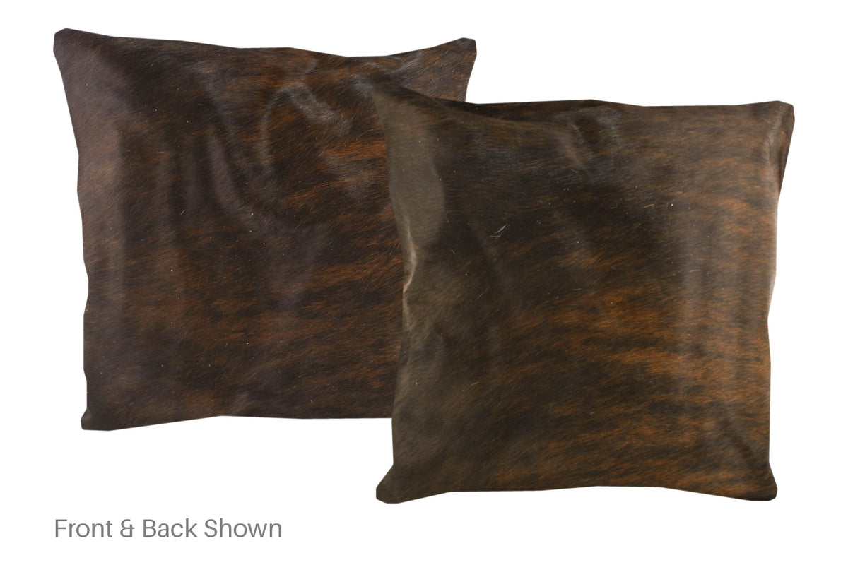 Dark Brindle Cowhide Pillow #A50278